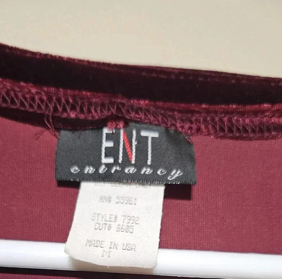 Vintage Y2K Maurices ENT Entrancy Velour Velvet Dress / Cardigan Size Medium - Picture 7 of 13